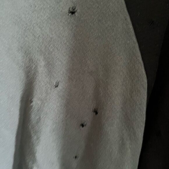 Michael Lauren Distressed Long Sleeve Sweatshirt Athleisure Lounge L - Picture 3 of 11